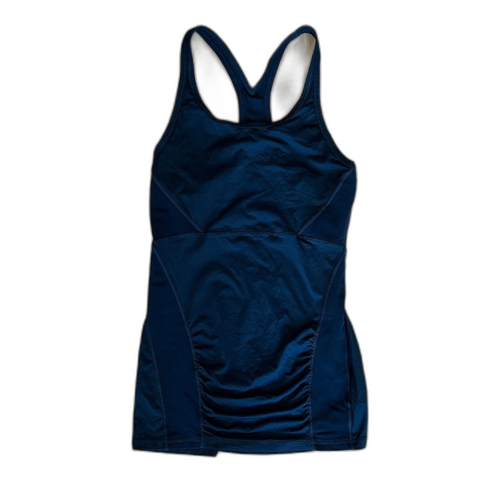 Athleta Navy Blue Performance Tank Top Sleeveless Athletic Workout Women's